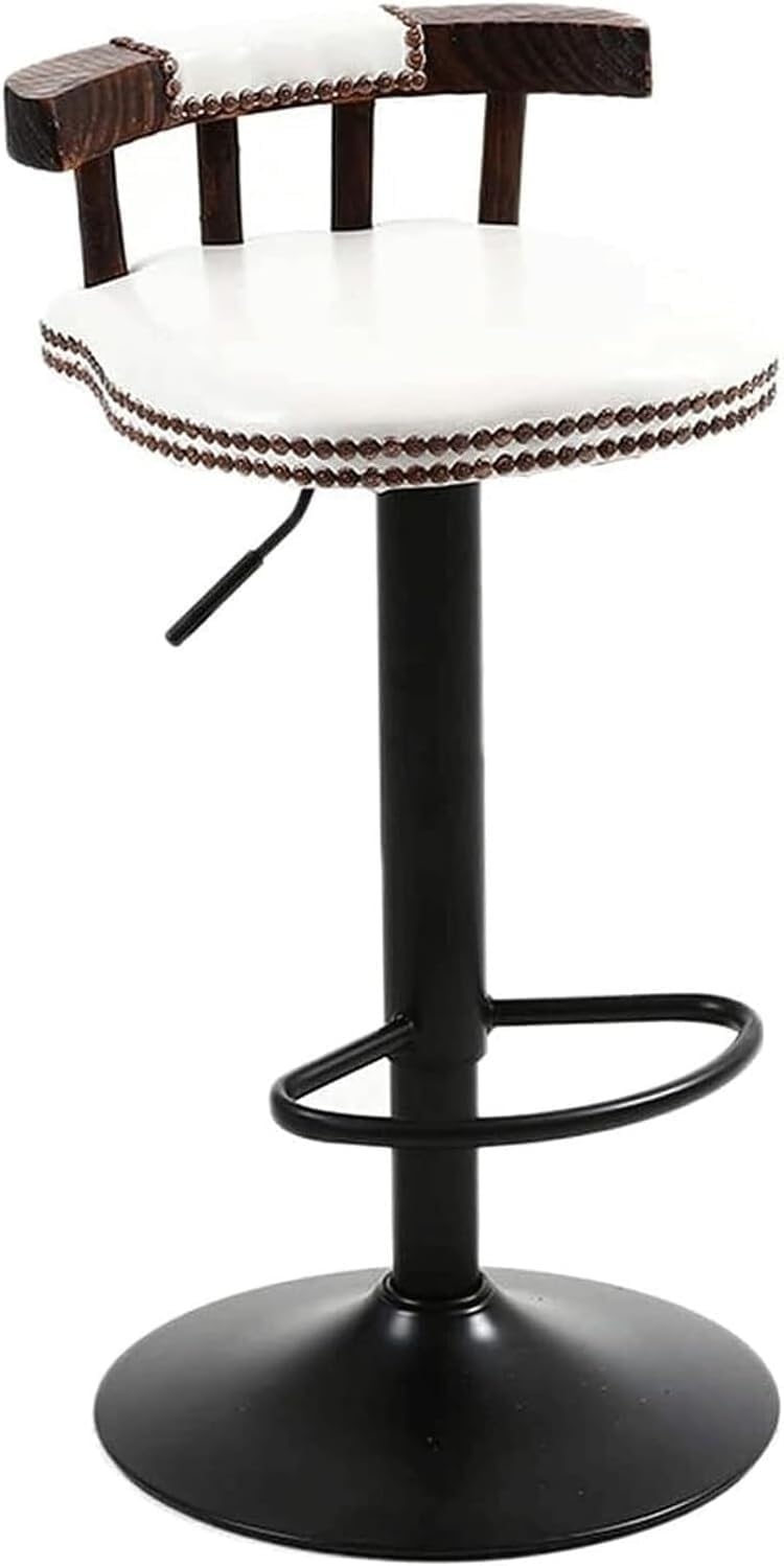 ZCEDZYSW Bar Stool, American Lift Bar Wrought Iron High Stool Bar