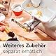 Bosch Fleischwolf MUZ5FW1, Fleischwolf-Aufsatz, Stopfer, Edelstahl Loch-Scheibe 4,5 mm, auch für Fisch und Gemüse, passend für Küchenmaschine Serie 4