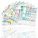 TBoxBo Lot de 12 autocollants saisonniers pour planification ou décoration de journaux, calendriers