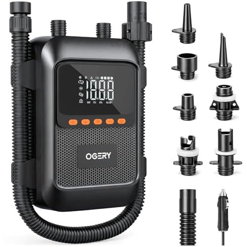 OGERY Paddle Board Electric Pump with Safe & 30% Faster Dual...