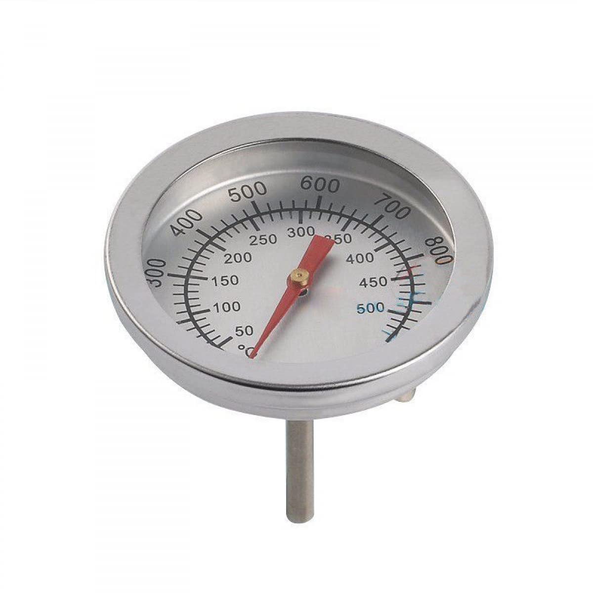 Stainless Steel BBQ Grill Bimetallic Thermometer Temp Gauge