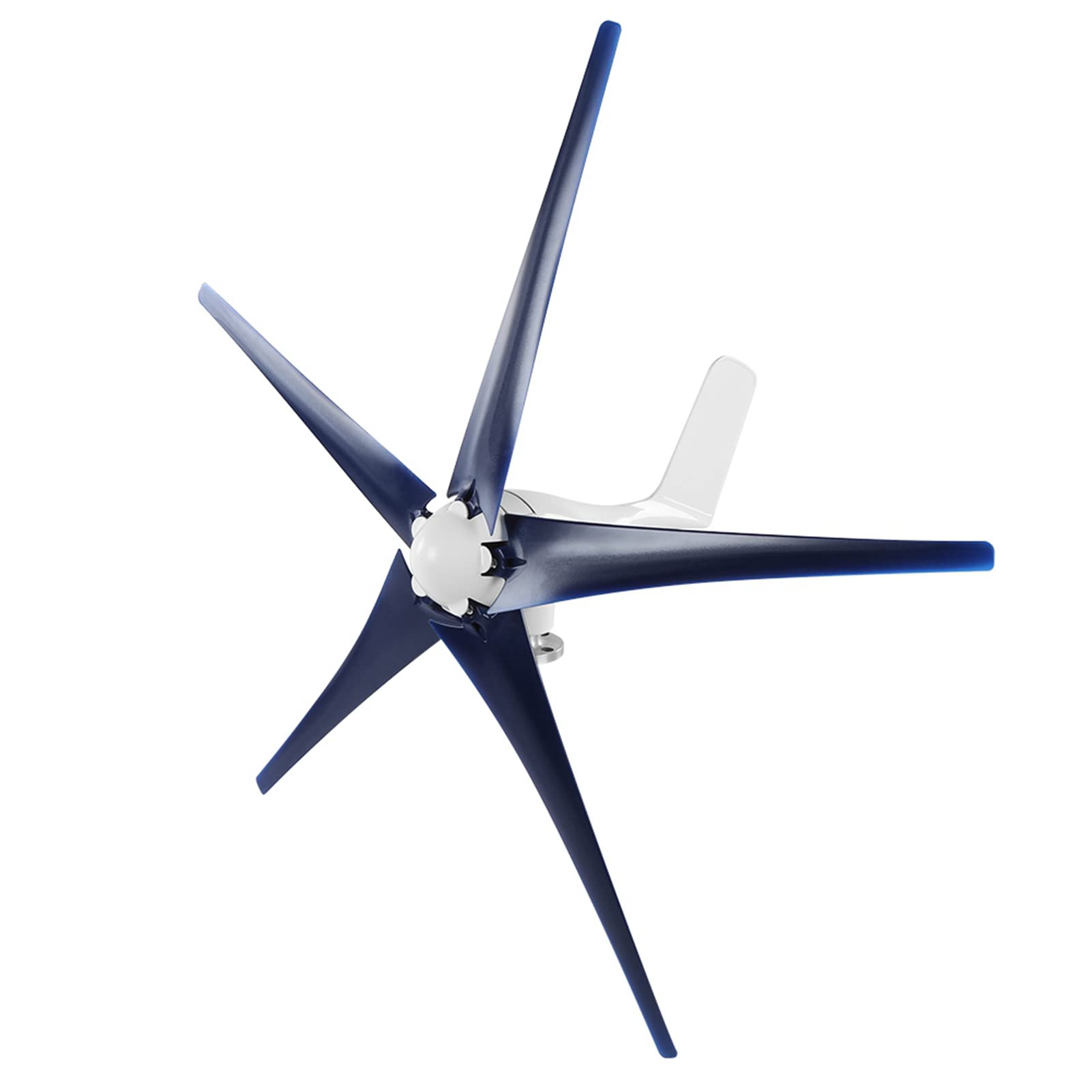 Generatore di mulino a da 1600 W Kit per turbine eoliche a 5 pale Attrezzatura industriale per l'energia(Blu 24V)