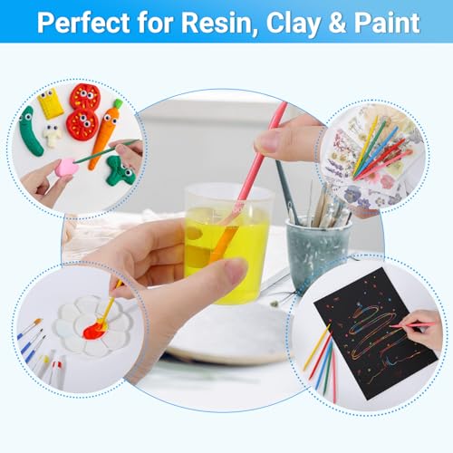 Kit de vasos medidores de resina 100 ml 40 piezas miniatura 6