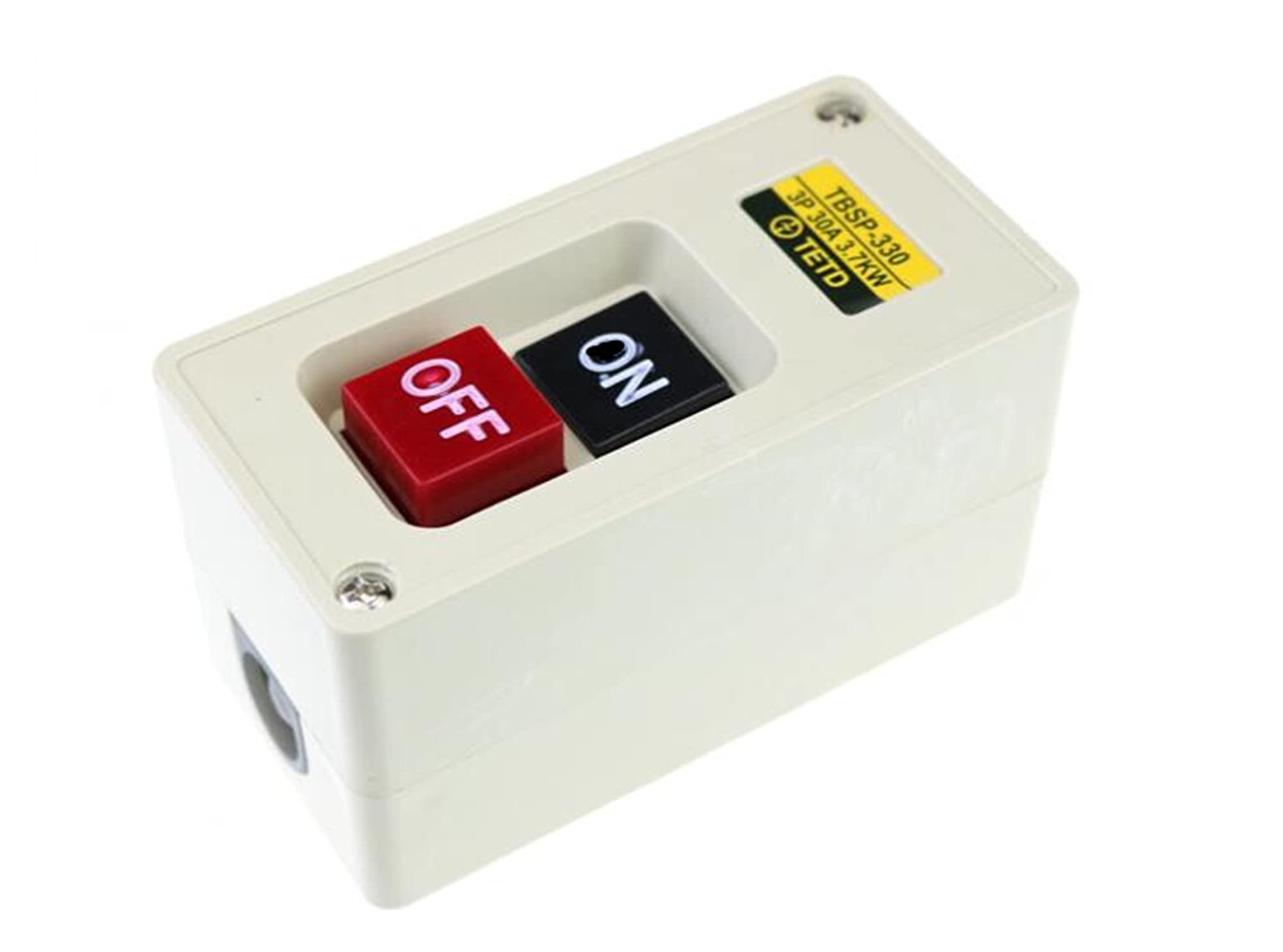 Interrupteur à bouton-poussoir TBSP-330 3.7kw 30a 3 phase ALLUMÉ ÉTEINT