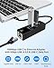 USB C to Ethernet Adapter, USB Type-C (Thunderbolt 3/4) to RJ45 LAN Dongle with 5Gbps USB-A 3.0/USB-C Data Port, Plug & Play Network Converter for MacBook,iPad,iPhone 17/16,Laptops, Headphones,Android