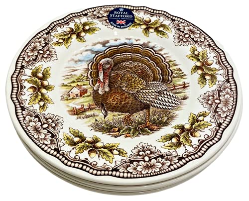 Royal Stafford Turkey Salad Plates - Set of 4