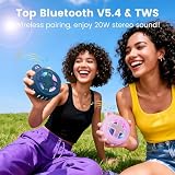 XLEADER Przenośny głośnik prysznicowy Bluetooth niebieski