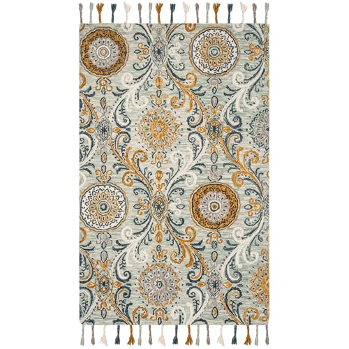 Image of Hand Tufted Premium Rug Premium Wool Carpet for Living Room Bedroom and Hall Size 5x8 Feet Color Multi