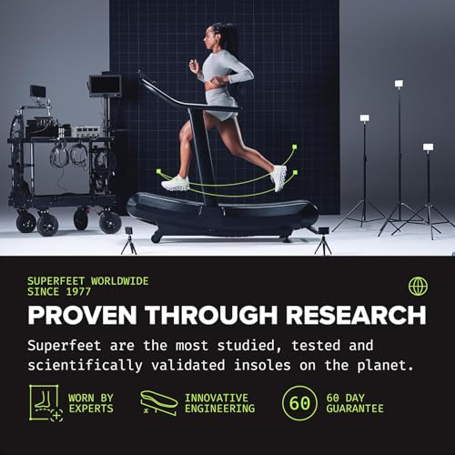 superfeet all-purpose support high arch insoles green - trim-to-fit orthotic shoe inserts - professional grade - men 95