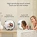 Digital Mirror Picture Frame, Touch Screen Smart WiFi Round Photo Frame Electronic, 32GB Storage, Share Photos and Video with App, Circle Vanity Mirror for Desk, Wall, Room Decor