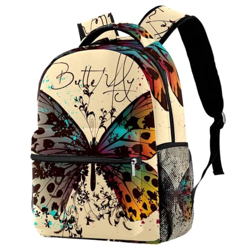 Sac à dos d'école papillon pour les cours des adolescentes et sorties weekend