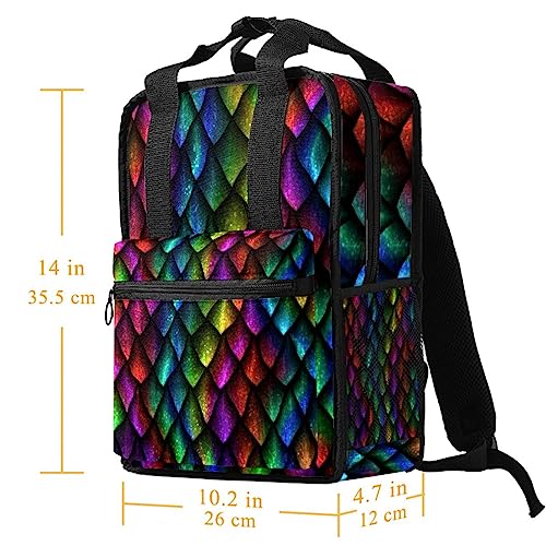 Sac à dos dinosaure évitant le mal de dos - Cartable réglable multicolore - 5