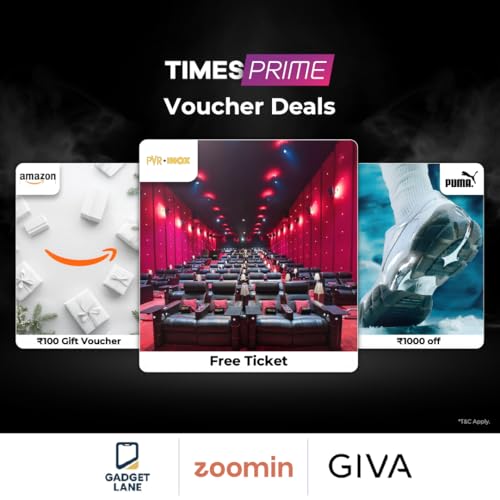 Image of Times Prime Premium Membership | Exclusive Benefits for Lifestyle, Movies & Travel | Watch on TV, Mobile, Laptop (Email Delivery of Membership Code within 2 Hours)