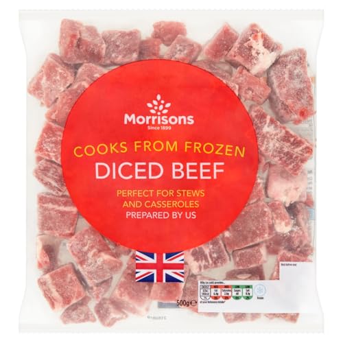 Morrisons Diced Beef 500g (Frozen)
