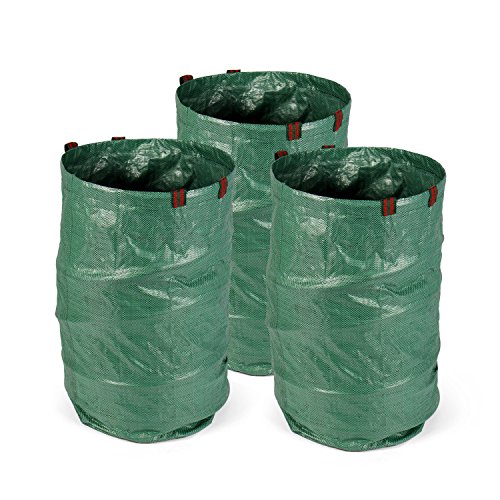Preisvergleich Produktbild Fundwerk Garten Abfallsack 272 L, 3er Set, dunkelgrün