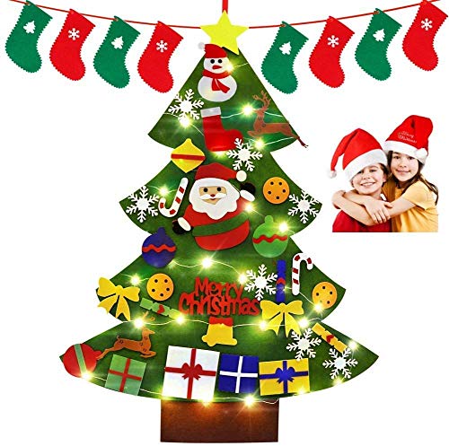 Smart Nice Feltro Albero Natale in Velcro,3.28ft