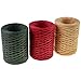 CREATRILL Raffia Ribbon Red Green Natural 3 Rolls 1080 Feet, 360 Feet Each Roll, Paper Twine Wrapping Ribbon for Christmas