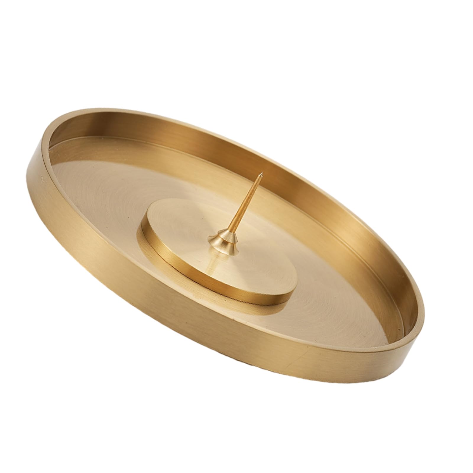 Yhplxyuus Artisanal Round Brass Base Incenses Burners Pedestals, Unique Home Decoration Access Brass Incenses Base