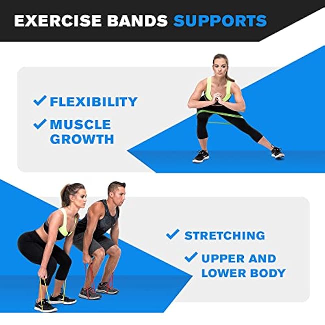 DYNAPRO Resistance Bands- Mini Precision Loop Exercise Bands with 2 Size Options, Perfect for Any Home Fitness Training Program