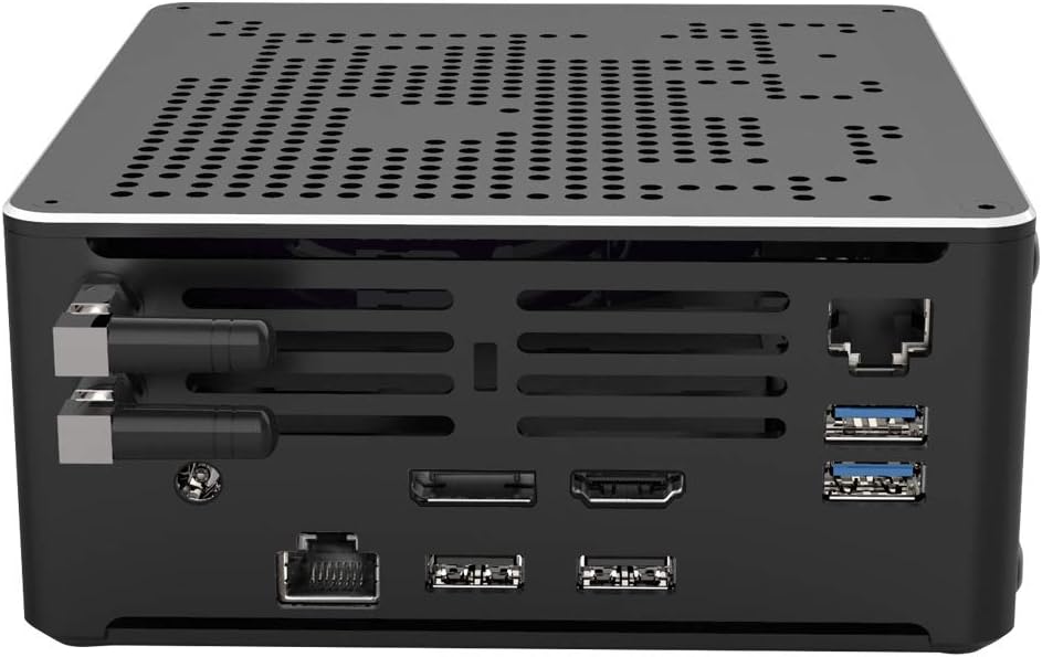 Partaker Powerful Gaming Computer, Intel Xeon E-2186M, Desktop PC, 6 Cores 12 Threads, Fan Mini PC, Windows 11 Pro, 2xNICs, 4xUSB 3.0, 2xUSB 2.0, HD/DP Port,32GB Ram 512GB SSD 6 51nRwXl12tL. AC SL1001