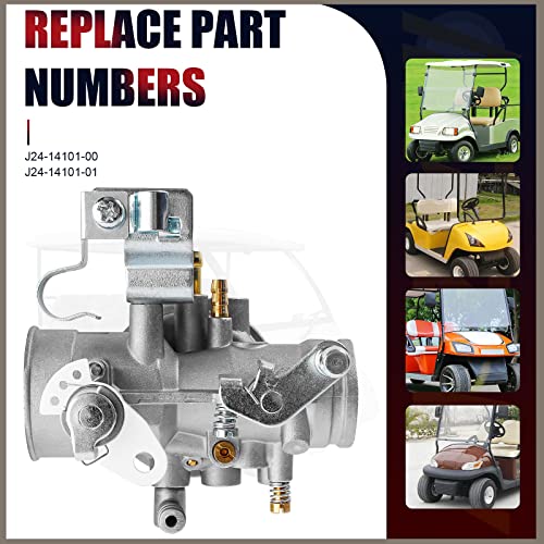 Qazaky Carburetor Compatible With Yamaha G1 Golf Cart Gas 2-Cycle Engine J24-14101-01 J24-14101-00 Carb 1989 1988 1987 1986 1985 1984 1983 1982 1981 1979 #TOP3