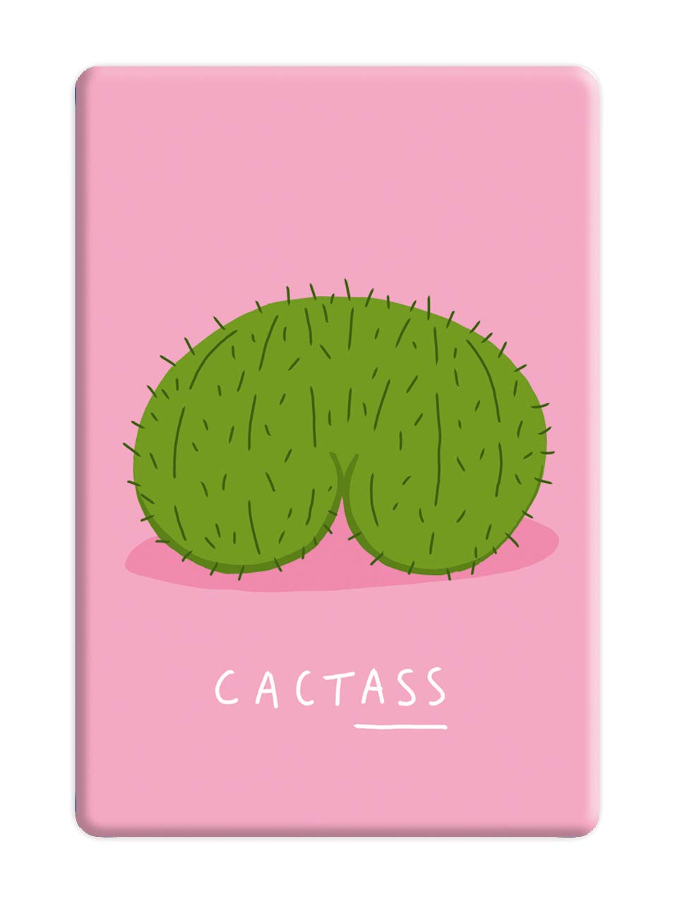 Brainbox Candy White Funny Humorous 'Cactass' Novelty Fridge Magnet