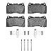 Dynamic Friction Company 5000 Advanced Brake Pads - Low Metallic and Hardware Kit