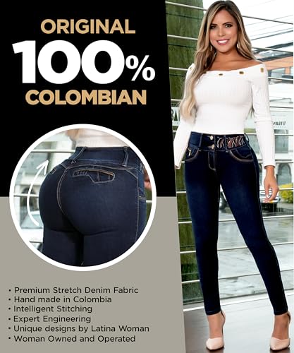 ARANZA Butt Lifting Jeans for Women Mid Rise Colombian Jeans Skinny Levanta Cola Pantalones Colombianos Levanta para Mujer2