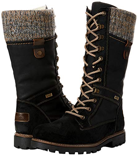 Remonte D7477, Stivali da Neve Donna, Nero