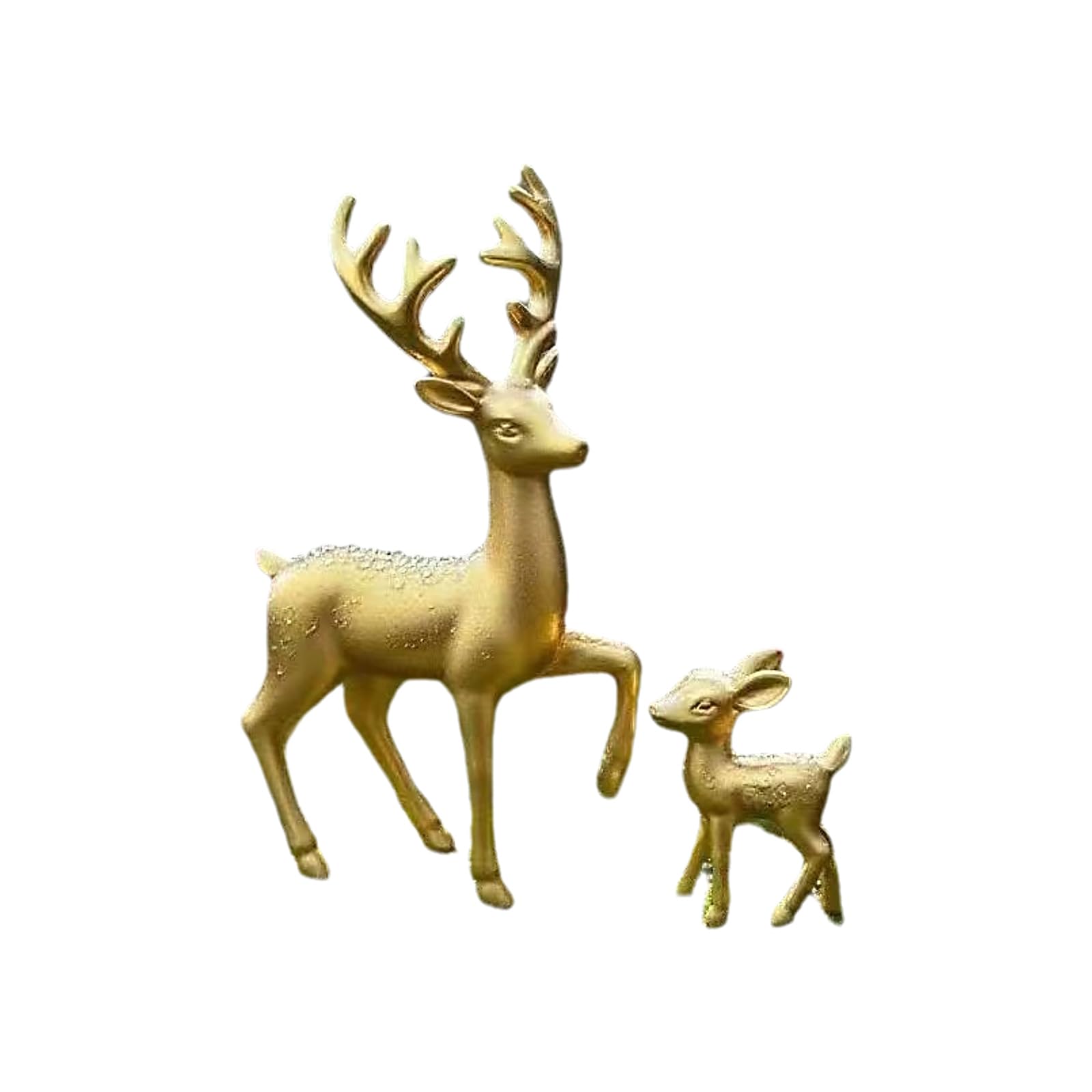 PANFHGFG Realistic Christmas Reindeer Figurines, Standing Deer Model with Antlers for Home Tabletop Holiday Decorations Christmas Decorations Realistic Reindeer Figurines Centerpieces Home Decors