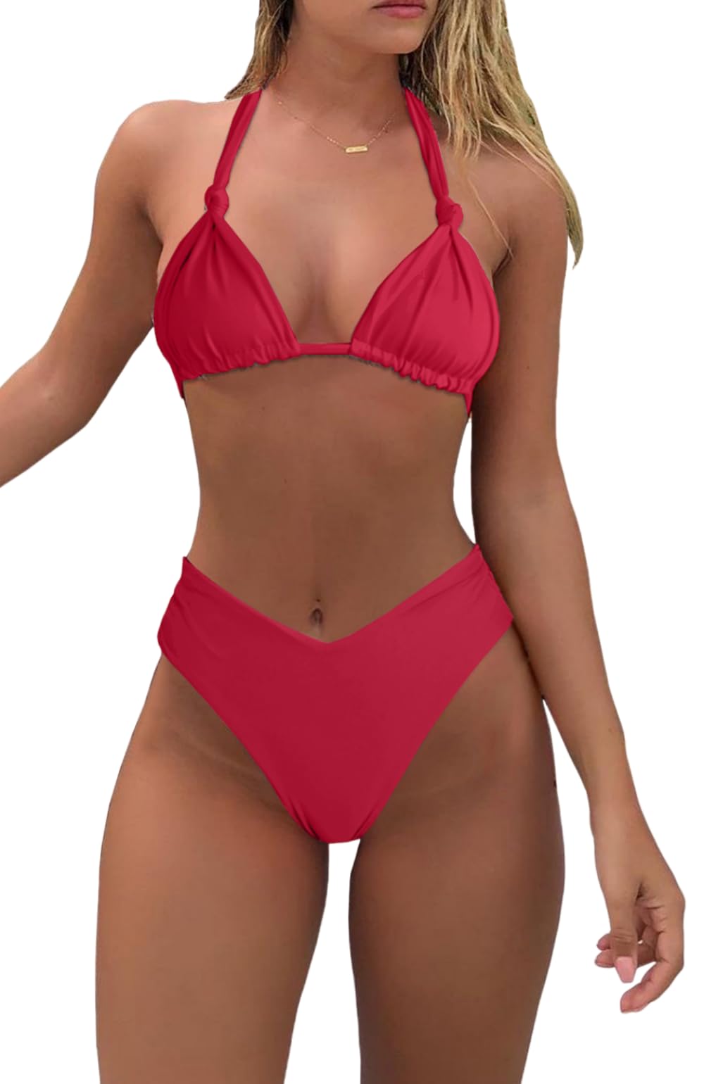 Halter Tie Bikini Set