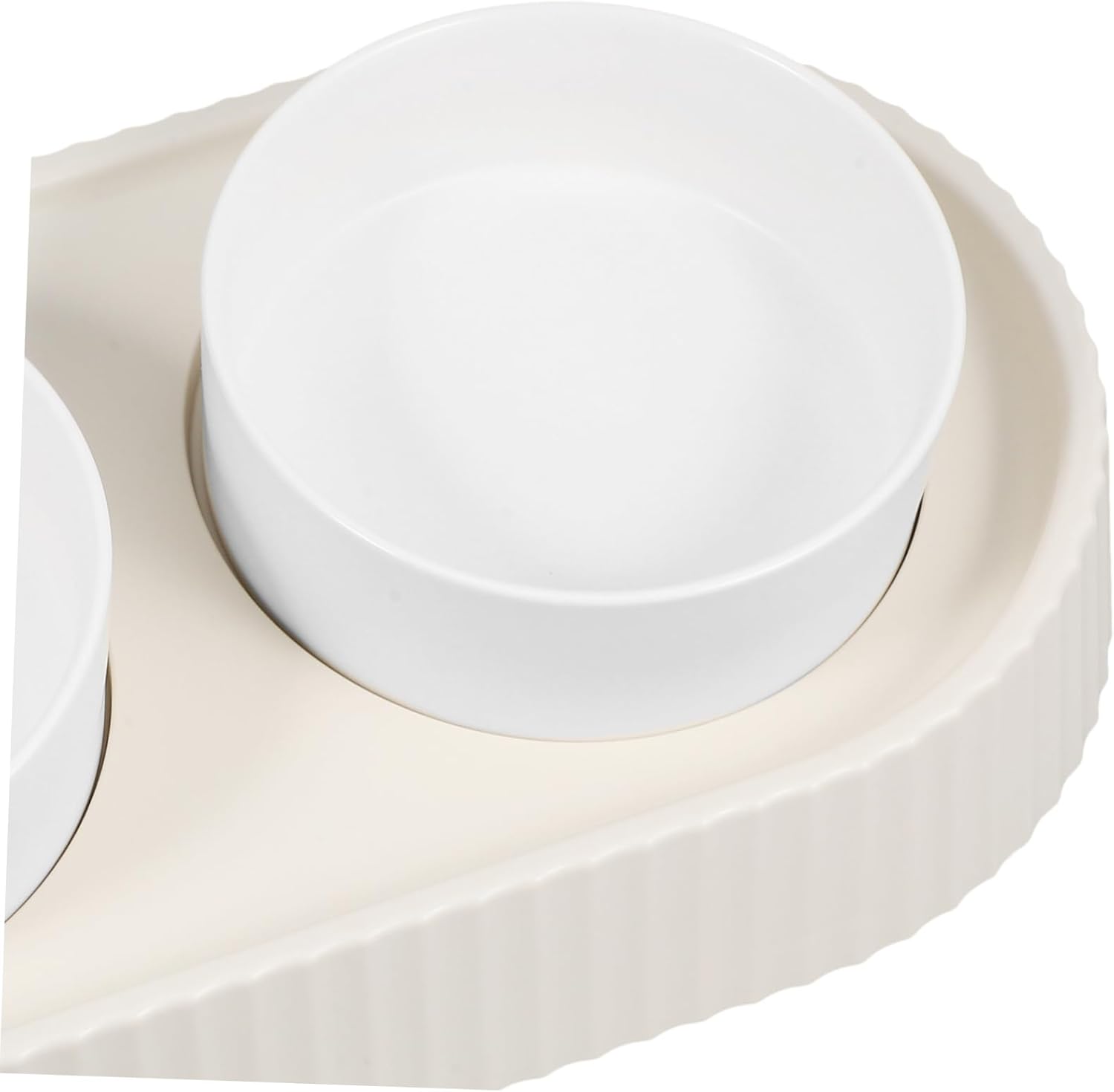 Elevated Cat Bowl Non-Slip Raised Feeding Bowls for Cats Small Dogs Easy to Clean Ceramic Design Tilted for Comfortable Eating and Drinking Stable Base to Prevent Spills