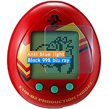 3-Pack Anti Blue Light Screen Protector, compatible with Tamagotchi Multipurpose Egg Shaped Decisive Weapon Evatchi TPU Film Protectors Sticker [ Not Tempered Glass ]