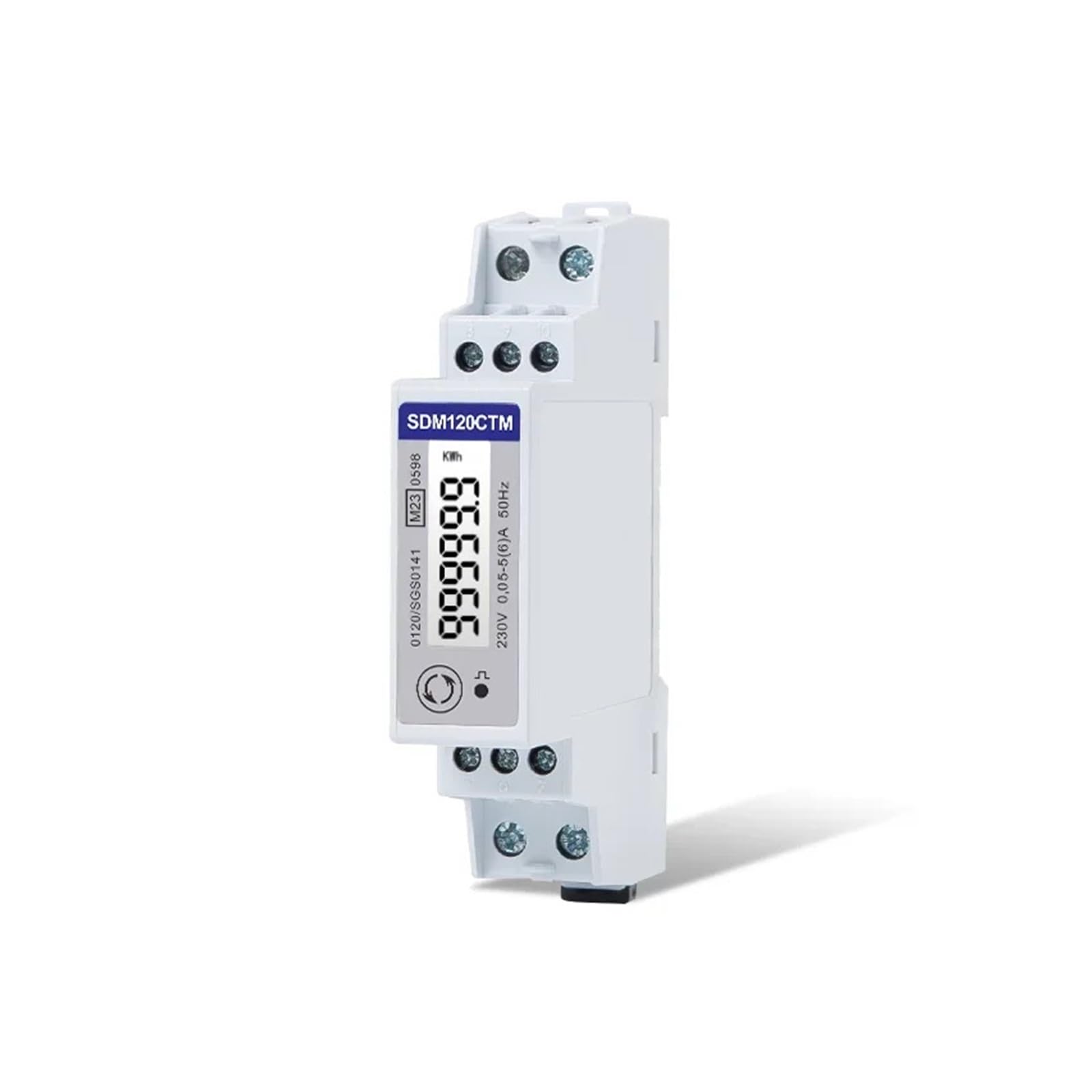 NURII SDM120CTM, 1 Fase, medidor de Potencia Modbus RS485, vatímetro, medidor de energía, medidor de energía de Carril DIN