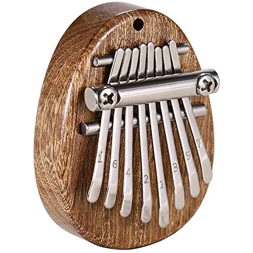 Pouce Piano 8 Touches Mini Kalimba, Cadeau Instrument de Musique Marimba Portable, Doigt en Bois Mbira avec Lanière… - Les Beatles, Paul McCartney, John Lennon, RIngo Starr, George Harrison Pouce Piano 8 Touches Mini Kalimba, Cadeau Instrument de Musique Marimba Portable, Doigt en Bois Mbira avec Lanière… – Image 3