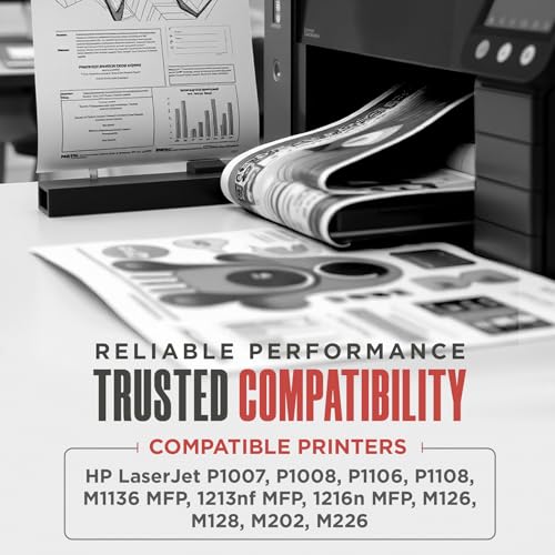 Image of Intex LTC 388A GB Toner Cartridge | Compatible for HP LaserJet M1136, M1213, M1216, M1218, MFP M126, M128, M202, M226 | High Yield