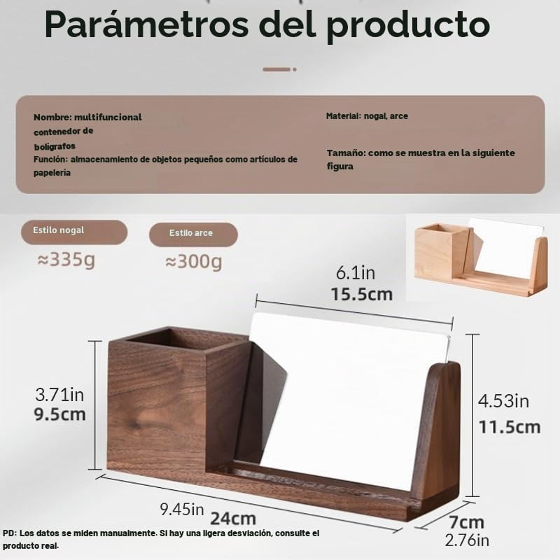 Portalápices de madera personalizado para escritorio con soporte para teléfono celular, grabado personalizado de texto/fotos, organizador de escritorio de madera maciza, regalos para compañeros de