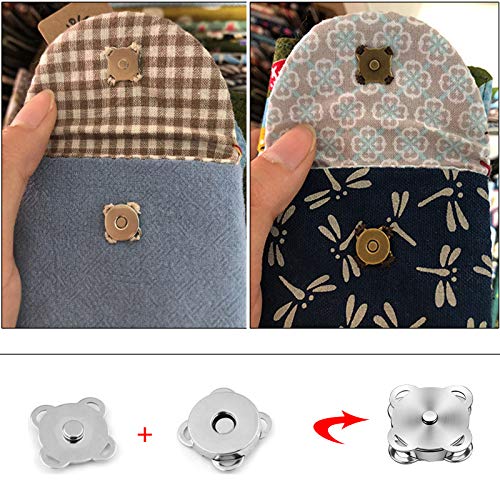 Winfred 30pcs Bottoni Magnetici in Metallo per