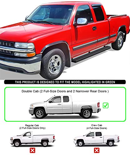 Estribos APS para Chevy Silverado y GMC Sierra 1999-2014 miniatura 2