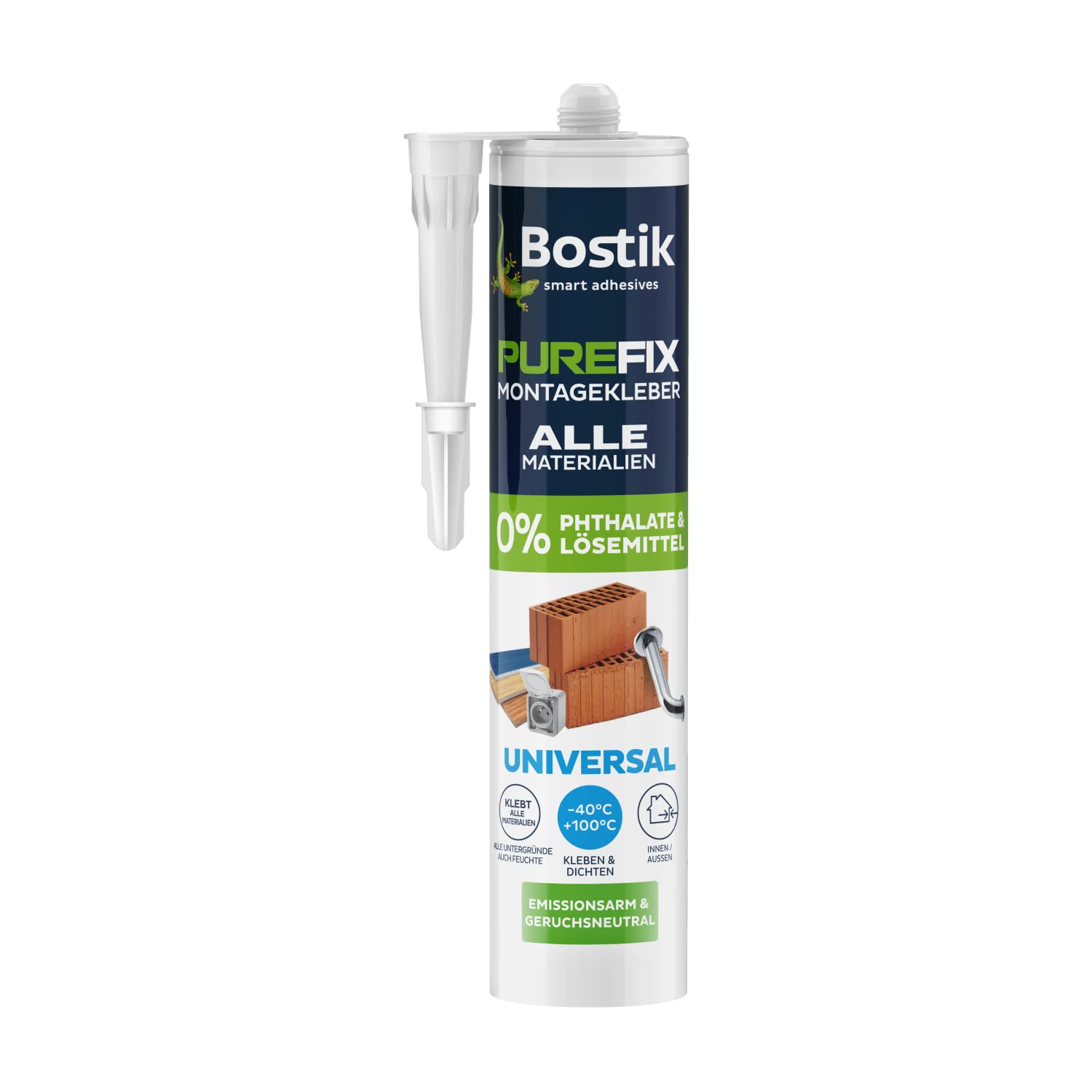 Bostik Purefix Montagekleber Universal – Weiß, 460 g Kartusche