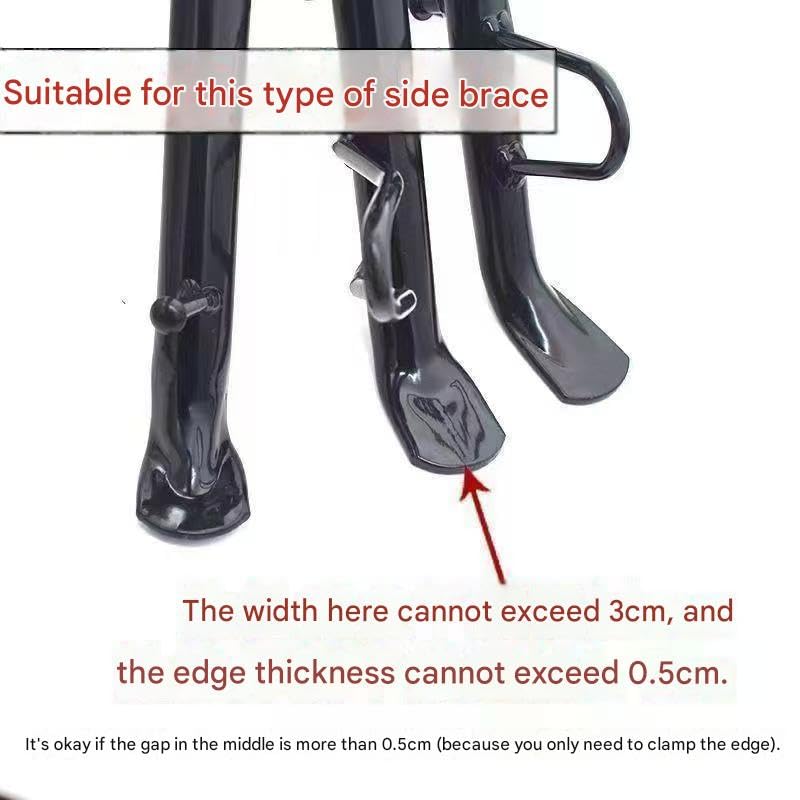 Soporte Lateral para BMW R1250GS R1200GS LC R 1200 GS R 1250 GS 2018-2023, Extensión Pata de Cabra Resistente Base de Apoyo Estabilizadora Ampliador de Apoyo Moto,Silver