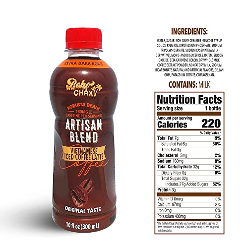 Café Sua Da Vietnamese Iced Coffee Lattes Flavor Bundle | Cold Brew Made With Strong, Bold Robusta Beans | Sustainably Sourced | 10.14 Fl Oz Bottles | Traditional, Dark Mocha, And French Vanilla #TOP6