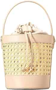 ブルレア Leather trimmed rattan bucketbag ブルレア Leather trimmed rattan bucketbag Amazon.com: Rattan