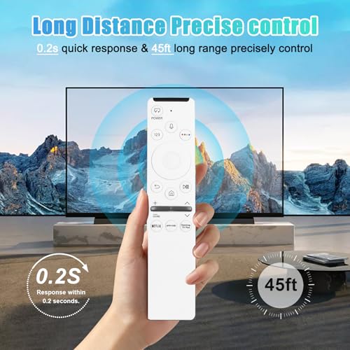 Image of Voice Remote for Samsung Smart TV Remote Control Replacement, Universal for Samsung Remote Control (BN59-01330H / RMCSPR1AP1) for Frame Crystal UHD QLED QLED QN Smart TVs