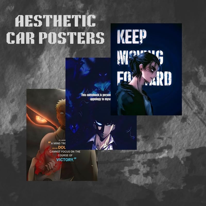 Image of Posters Inc Anime Motivational Wall Posters Keep Moving Forward 6 A4