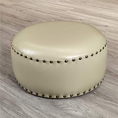 Tabouret ottoman aspect cuir pour une déco chic