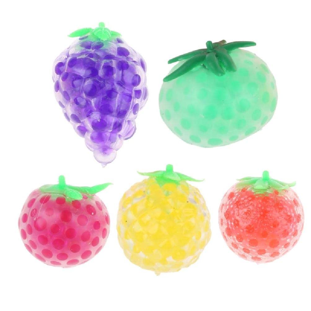 Myazs 1pcs random color Fruits Ball Pressing Kneading Stress Balls Decompression Stress Relief Toy decompression toy