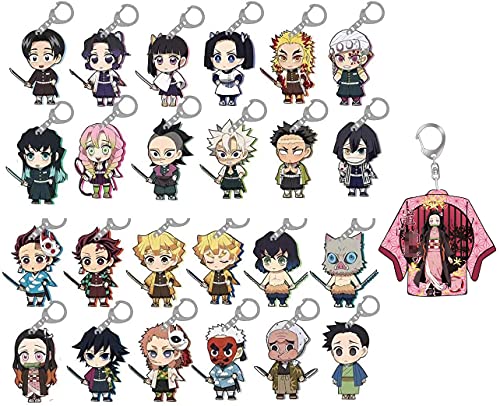 25個セット キーホルダー 杏寿郎 義勇 実弥 小芭内 胡蝶 蜜璃 無一郎 宇髄天元 キーホルダー キーチェーン イベント 日常 携帯 鍵 自動車 飾り コスチューム道具 萌えグッズ