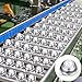 Gisafai 30 Pcs 1 Inch Roller Ball Transfer Bearing Nylon Round Ball Transfer Unit Universal Casters for Conveyor Roller Stand Transmission System