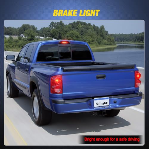 Image of Nilight Third Brake Light for Dodge Dakota 1997-2010, Smoked Lens